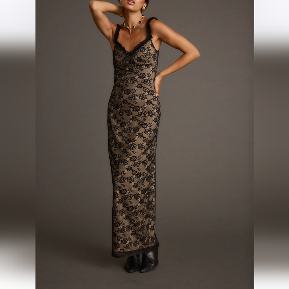 12th Tribe Black Lace Dress